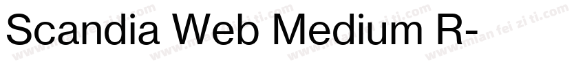 Scandia Web Medium R字体转换
